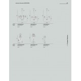 FANEUROPE I-ORCHESTRA/LG1 | Orchestra-FE Faneurope stolové svietidlo Luce Ambiente Design 53,5cm prepínač 1x E27 chróm, sivé, krištáľ