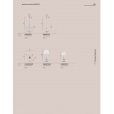 FANEUROPE I-INCANTO/L1 | Incanto Faneurope stolové svietidlo Luce Ambiente Design 46cm prepínač 1x E14 chróm, krištáľ, biela