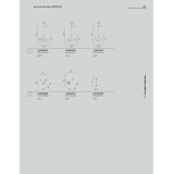 FANEUROPE I-246/00300 | Cristallo Faneurope stolové svietidlo Luce Ambiente Design 31cm prepínač 1x E14 chróm, krištáľ
