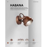 FANEUROPE I-HABANA-PL3 | Habana Faneurope spot svietidlo Luce Ambiente Design otočné prvky 3x GU10 hrdzavo hnedé, priesvitné