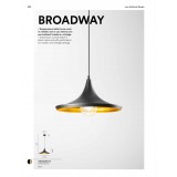 FANEUROPE I-BROADWAY-S1 | Broadway Faneurope visiace svietidlo Luce Ambiente Design 1x E27 čierna, mosadz