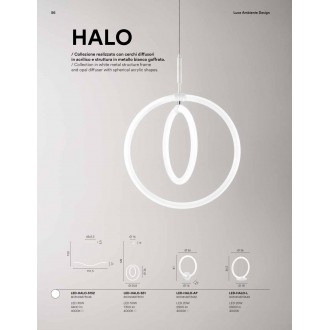FANEUROPE LED-HALO-S51 | Halo-FE Faneurope visiace svietidlo Luce Ambiente Design 1x LED 4270lm 4000K biela, opál