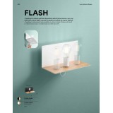 FANEUROPE I-FLASH-AP NER | Flash-FE Faneurope stenové svietidlo Luce Ambiente Design prepínač USB prijímač 1x E27 čierna, drevo