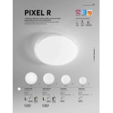 FANEUROPE I-PIXEL-R77-INT | SMART-INTEC-Pixel-FE Faneurope stropné múdre osvetlenie Luce Ambiente Design kruhový diaľkový ovládač ovládanie hlasom, regulovateľná intenzita svetla, nastaviteľná farebná teplota 1x LED 6600lm 3000 - 4000 - 6000K opál, kryštá