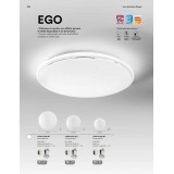 FANEUROPE I-EGO-PL60-INT | SMART-INTEC-Ego-FE Faneurope stropné múdre osvetlenie Luce Ambiente Design kruhový diaľkový ovládač ovládanie hlasom, regulovateľná intenzita svetla, nastaviteľná farebná teplota 1x LED 3800lm 3000 - 4000 - 6000K biela, kryštálo