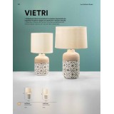 FANEUROPE I-VIETRI-XL | Vietri Faneurope stolové svietidlo Luce Ambiente Design 49cm prepínač 1x E27 béž, drevo, čierna