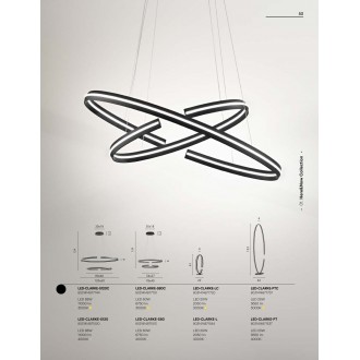 FANEUROPE LED-CLARKE-LC | Clarke-FE Faneurope stolové svietidlo Luce Ambiente Design 41cm prepínač 1x LED 1200lm 3000K čierna, opál