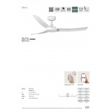 FARO 33804 | Siros Faro ventilátor stropné matný biely