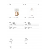 FARO 68423 | Nidia Faro stolové svietidlo 40cm 1x E27 saténový nike, biela