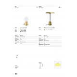 FARO 28387 | Hoshi Faro stolové svietidlo 40cm 1x LED 930lm 2700K matné zlato, opál