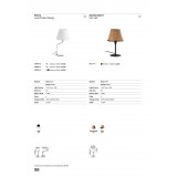 FARO 24008-13 | Eterna-FA Faro stolové svietidlo 60cm 1x E27 chrómové, biela