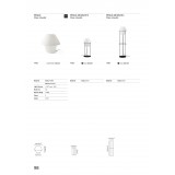 FARO 74423 | Versus-E Faro stolové svietidlo 48cm 1x E27 IP44 matný biely, matný biely