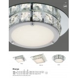 GLOBO 49355-18 | MargoG Globo stropné svietidlo 1x LED 1250lm 4000K zrkalový, priesvitné, lesklé