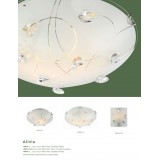 GLOBO 40414-1 | Alivia Globo stropné svietidlo 1x E27 chróm, biela, priesvitné