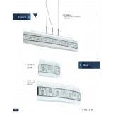 ITALUX W29396-1A | Regi Italux stenové svietidlo 1x LED 320lm 3000K biela, chróm, priesvitné