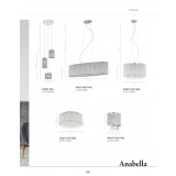 ITALUX W0207-01D-F4QL | Anabella Italux stenové svietidlo 1x G9 3000K priesvitné, strieborný, priesvitné