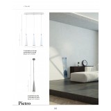 ITALUX FH31801-BJ WH | Pietro Italux visiace svietidlo 1x GU10 biela, chróm
