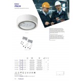 KANLUX 27638 | iTech Kanlux viacúčelové núdzové osvetlenie 1h - stenové, stropné, zabudovateľné svietidlo - AT kruhový 1x LED 475lm 5000K IP65 biela