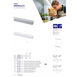 KANLUX 26549 | Kanlux hliníkový led profil K - bez tienidla - 2m hliník