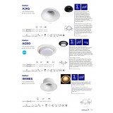 KANLUX 33166 | Ageo Kanlux zabudovateľné svietidlo kruhový sklápacie, bez objímky Ø107mm 1x MR16 / GU5.3 / GU10 biela