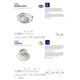 KANLUX 26738 | Aprila Kanlux zabudovateľné svietidlo - APRILA DTO-W - kruhový sklápacie, bez objímky Ø103mm 1x MR16 / GU5.3 / GU10 matný biely