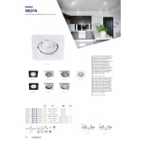 KANLUX 26745 | Nesta-KL Kanlux zabudovateľné svietidlo štvorec bez objímky 78x78mm 1x MR16 / GU5.3 / GU10 biela