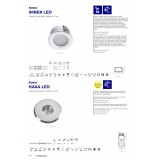 KANLUX 8103 | Haxa Kanlux zabudovateľné svietidlo - HAXA-DSO POWER LED - kruhový Ø42mm 1x LED 2700 - 3200K hliník