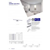 KANLUX 26682 | Asten Kanlux stenové svietidlo obdĺžnik 1x LED 1350lm 4000K IP44 chróm, biela