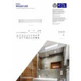 KANLUX 26700 | Rolso Kanlux stenové svietidlo prepínač 1x LED 1080lm 4000K IP44 chróm, biela