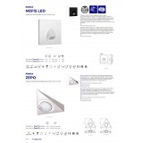KANLUX 32495 | Mefis Kanlux zabudovateľné svietidlo - MEFIS LED W-NW - štvorec 75x75mm 1x LED 35lm 4000K biela