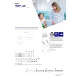 KANLUX 29213 | Mera-LED Kanlux stenové, stropné svietidlo prepínač 1x LED 2030lm 4000K biela
