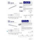 KANLUX 22605 | Mah-LED Kanlux stropné svietidlo 1x LED 5250lm 4000K IP65 IK08 sivé, biela