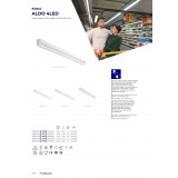 KANLUX 26365 | Aldo-4LED Kanlux stropné armatúra určené pre T8 LED zdroje 2x G13 / T8 LED biela