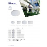 KANLUX 26449 | Varso Kanlux stenové, stropné svietidlo štvorec 1x LED 3600lm 4000K IP54 biela