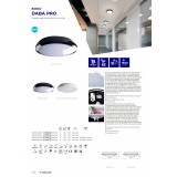 KANLUX 19064 | Daba-Pro Kanlux stenové, stropné svietidlo - DABA PRO 25W NW-W - kruhový 1x LED 2800lm 4000K IP65 IK10 biela