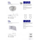 KANLUX 8091 | Tuna Kanlux stenové, stropné svietidlo 1x E27 IP44 biela
