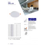 KANLUX 29589 | Arel Kanlux zabudovateľné ultra SLIM LED panel kruhový Ø156mm 1x LED 1210lm 3000K IP65/20 biela