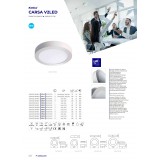 KANLUX 27211 | Carsa Kanlux stenové, stropné LED panel kruhový 1x LED 1200lm 4000K saténový nike, biela