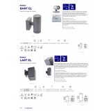 KANLUX 7080 | Bart Kanlux stenové svietidlo 2x GU10 IP54 sivé