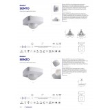 KANLUX 26820 | Kanlux pohybový senzor 3xPIR, 360/120° štvorec biela