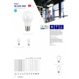 KANLUX 33718 | E27 9,6W -> 75W Kanlux normálne A60 LED svetelný zdroj IQ-LED SAFE light 1060lm 6500K 220° CRI>80