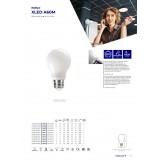 KANLUX 29615 | E27 10W -> 100W Kanlux normálne A60 LED svetelný zdroj filament - XLED A60 10W-WW-M - 1520lm 2700K 320° CRI>80