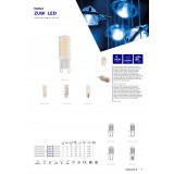KANLUX 24521 | G9 3,5W -> 28W Kanlux kvapka LED svetelný zdroj SMD - ZUBI LED 3,5W G9-CW - 300lm 6000K 300°