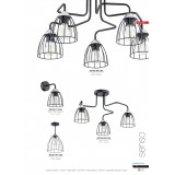 LEMIR O2701 W1 CZA | Senso Lemir stropné svietidlo 1x E27 matná čierna