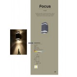 LUTEC 5605013118 | Focus-LUT Lutec rameno stenové svietidlo tehla 1x LED 500lm 4000K IP44 antracitová sivá, priesvitné