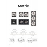 MAXLIGHT H0059 | MatrixM Maxlight zabudovateľné svietidlo sklápacie 185x185mm 1x G53 / AR111 biela