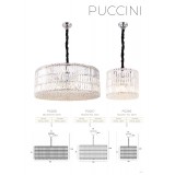 MAXLIGHT P0266 | Puccini Maxlight visiace svietidlo 11x E14 chróm, priesvitné