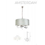 MAXLIGHT P0103 | Amsterdam Maxlight visiace svietidlo 5x E14 chróm, biela, priesvitné