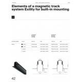MAYTONI TRX034-422.12B | Exility-Magnetic-Track Maytoni prvok systému - sprievodná koľajnica - zapustené doplnok - 2m čierna