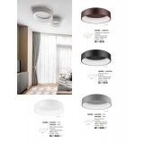 NOVA LUCE 6167207 | Rando Nova Luce stropné svietidlo kruhový 1x LED 2520lm 3000K matný biely, biela